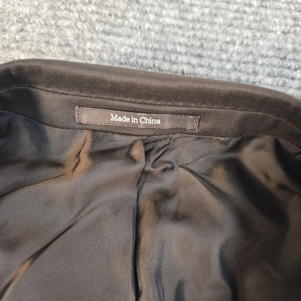 Authentic Gucci Black Wool Blend Two Button Blazer Sport Coat 54L 44L